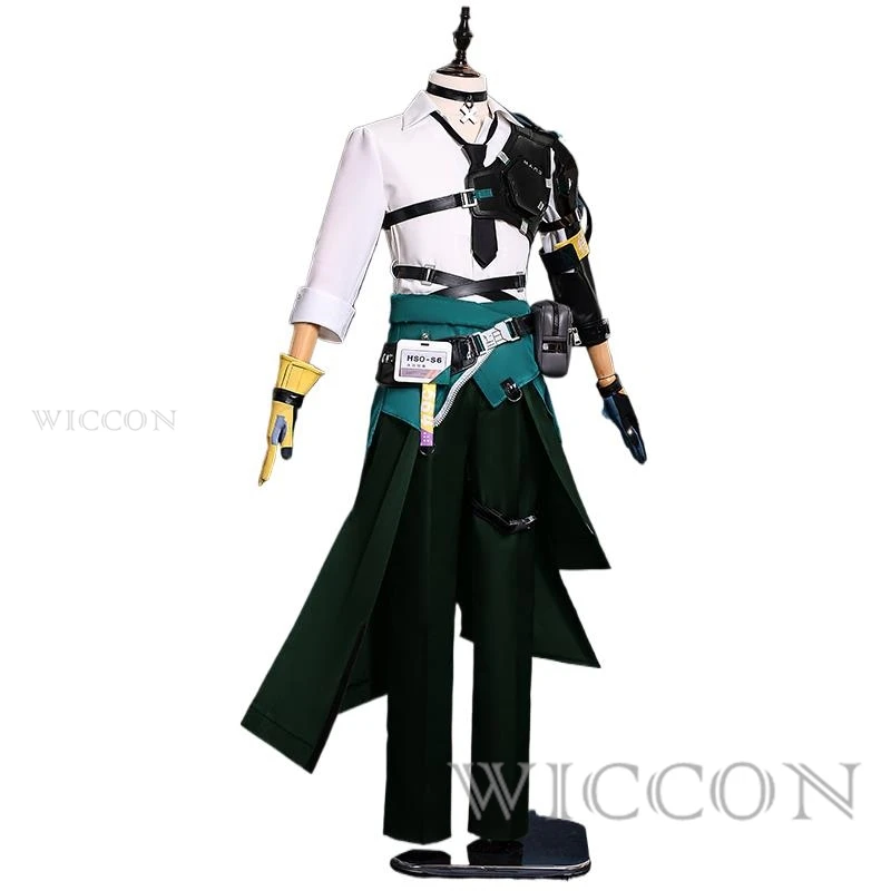 Harumasa disfraz Cosplay peluca Zenless Zone Zero Game uniforme diadema gargantilla accesorios Sección 6 fiesta de Halloween para hombres y mujeres