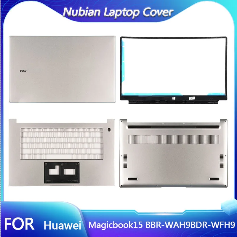 New For Huawei magicbook15 BBR-WAH9 BDR-WFH9 LCD Back Cover /Front bezel /Upper cover /Bottom cover,Silver