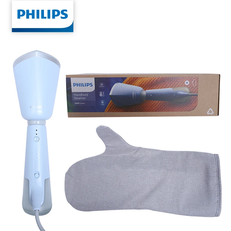Philips Handheld Garment Steamer with Adjustable Tilt Nozzle, 35S Preheats, Eco & Max Steam Settings 120ml Water Tank Steam Iron