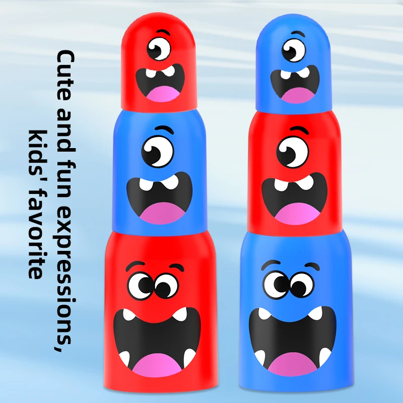 KNYYSECQ Tic Tac Toe Game Creative nesting doll eating small strategy board game set for boys and girls desktop toys view 4