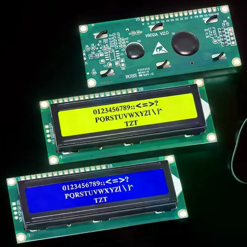 Display Text! 1Pcs LCD 1602 Blue Green Screen 16x2 Character LCD Display Module, DIY Accessories LCD1602 Module