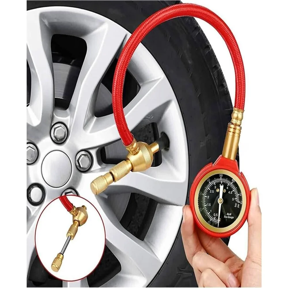 Pointer Tire Pressure Gauge Air Deflators With Pressure Gauge 4WD Tyre Deflators Off Road Vehicle Modification Accessories