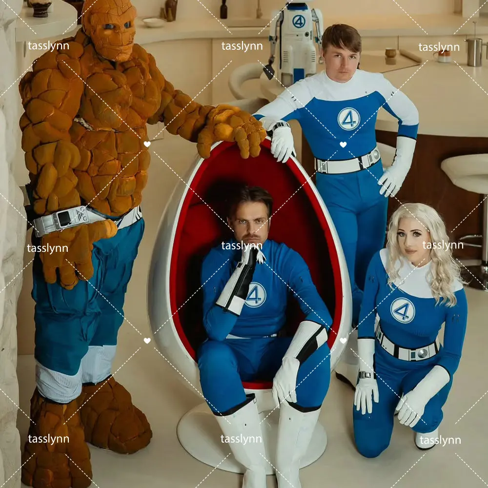

The Fantastic Four Mister Fantastic Invisible Women Cosplay Susan Costume Halloween Costumes Human Torch Ben Grimm Bodysuit