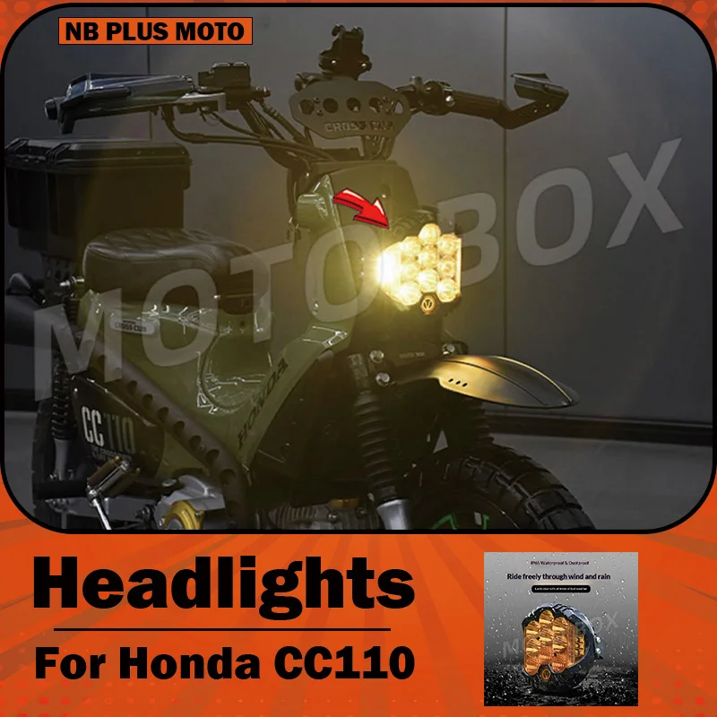【Premium】For Honda Cross Cub CC110 by installing domestic Bahá headlamps – 7-inch high-brightness front headlamp assembly