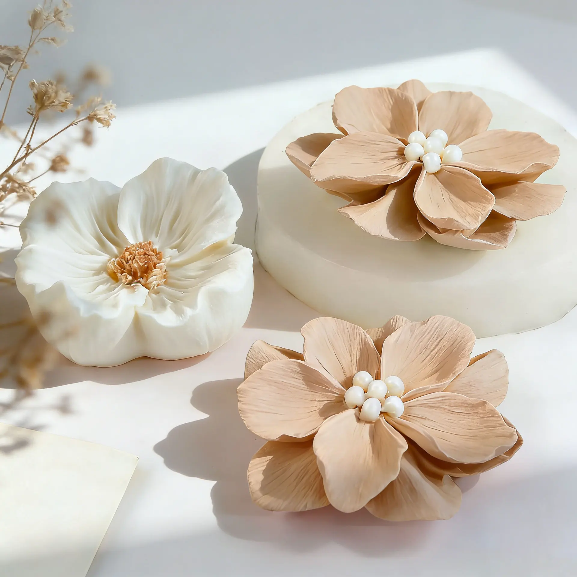 Molde de Silicona DIY para Repostería Floral, Jabón Artesanal, Velas Aromáticas, Flores, Yeso y Resina Epoxi