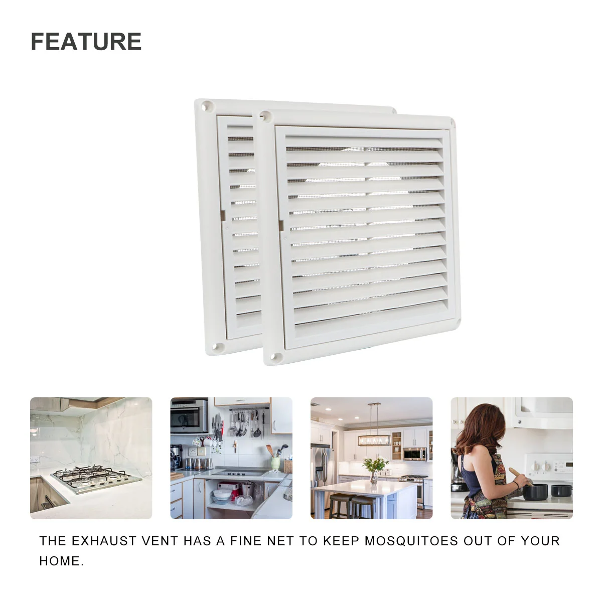 Air Vent Ventilation Grill Cover Conditioning Wall Hole Fine Mesh Strainer Mount Conditioner