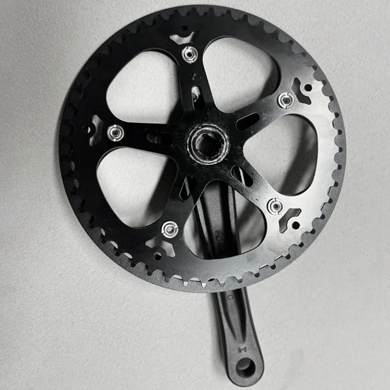 

48T Single Speed 170mm Road Bike Folding Bicycle Crankset Bike Crank Set Chainwheel Sprocket Accessorie-A69M