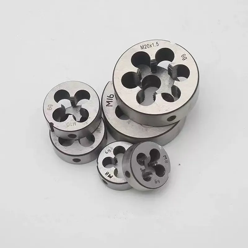 HSS Thread Die Metric Round Dies Cutting Tool Right Hand Alloy Steel M1 M2 M3 M4 M5 M6 M8 M10 M10 M12 M14