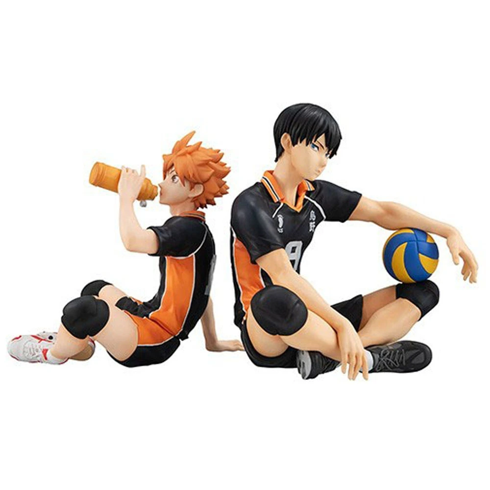 10cm anime haikyuu hinata shoyo tobio kageyama figura na palma bonito modelo brinquedos presentes coleção decoração ornamentos pvc