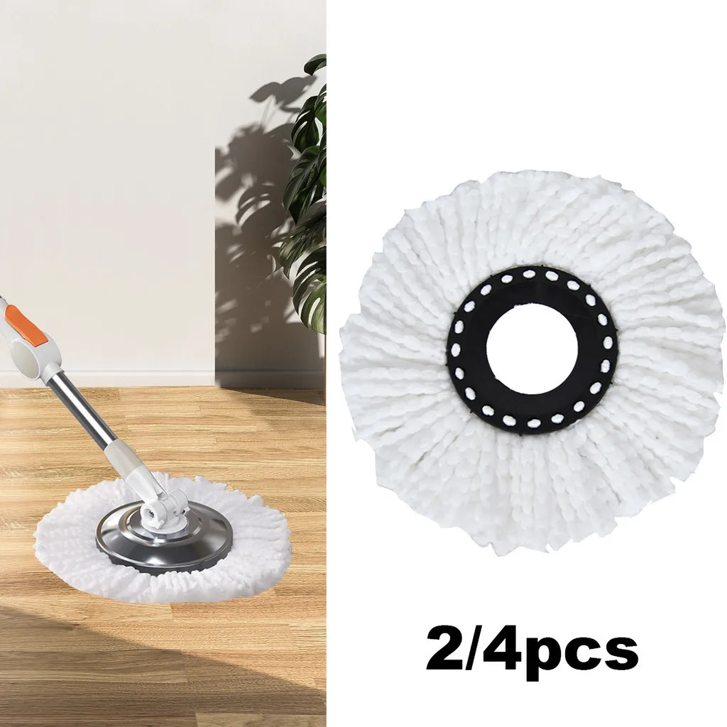 

Easy-to-use Universal Mop Head Refill Rotating Spin Mops Microfibers Round 16mm Mopping Head Rag Cloth Replacement Clean Tool