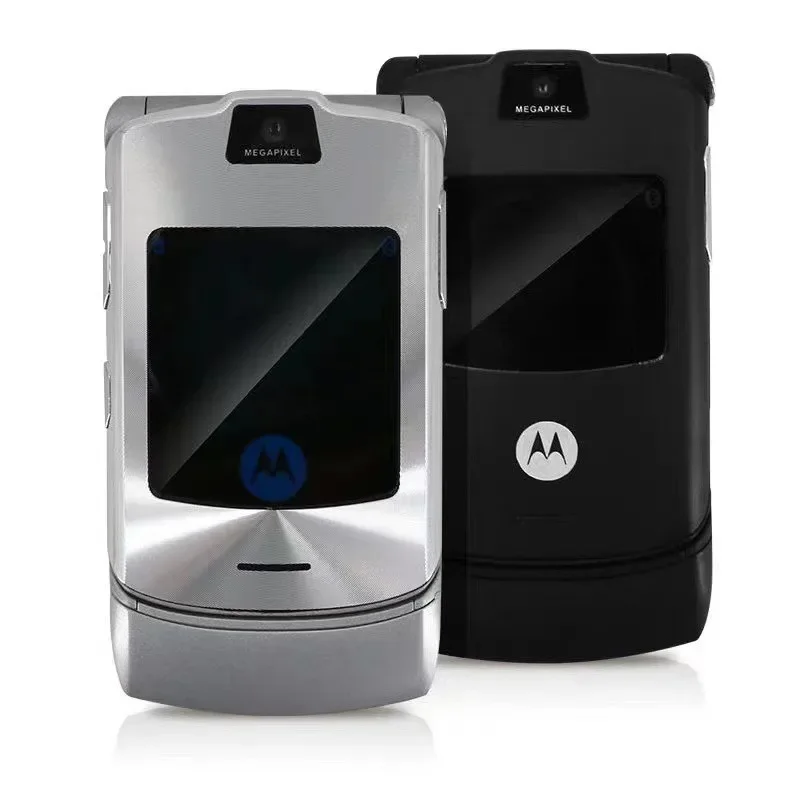 MOTOROLA RAZR V3 Original-Refurbished Unlocked Clamshell Bluetooth Mobile Phone GSM 850/900/1800/1900 Quality 90% Fineness