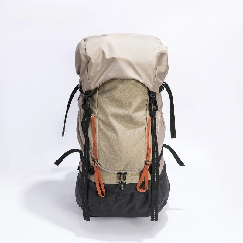 Montañismo hombres y mujeres primavera y verano al aire libre impermeable 50 litros senderismo mochila mochila
