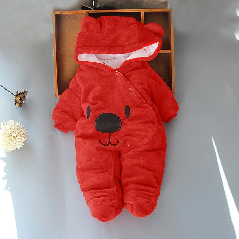 New Born Baby Footies 2024 Winter Warm Clothing 3 9 6 12 Month Baby Kids Boys Girls Cotton Newborn Toddler Infant Outfits&Set