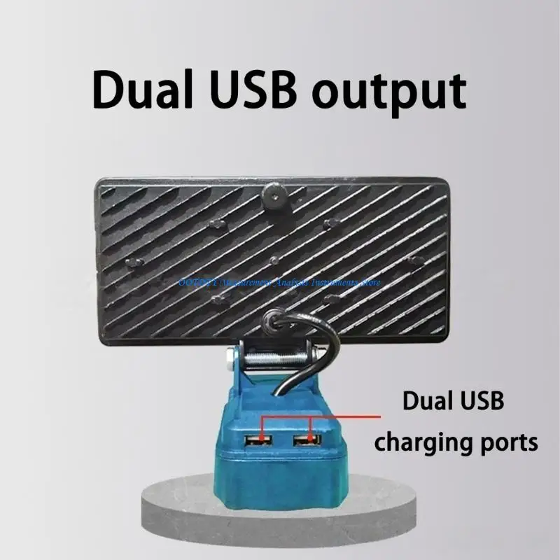 367D Friendly ABS Materials Hand Lanterns Work Light Flashlight Features USB Charging Capability Suitable for 18V Batteries