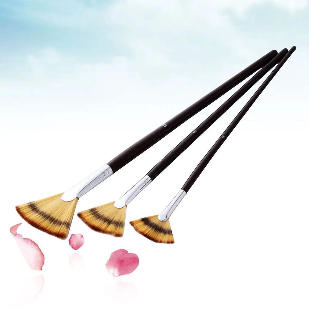 

3 Pcs Watercolor Brush Set Painting Art Supplies Oil Paintbrush Hair Paintbrushes