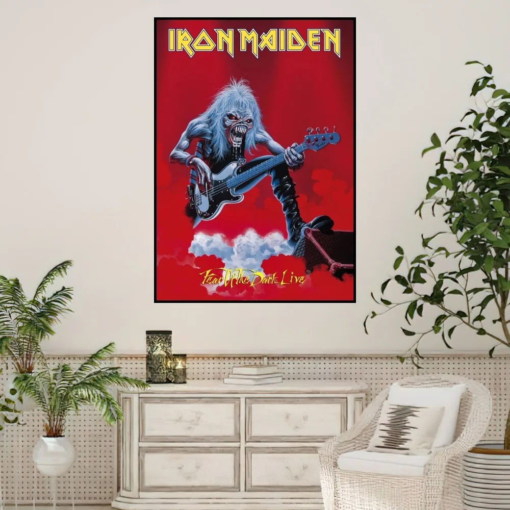 Band I-Iron M-Maiden Poster Prints Wall Sticker Painting Bedroom Living Room Decoration Office Home Self Adhesive