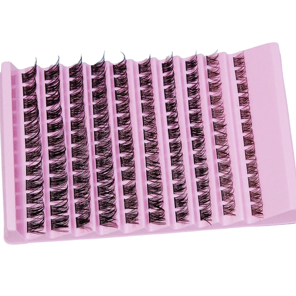 Cluster Lashes Full Volume Lashes ดูธรรมชาติ 8-16 มม.DIY False Lashes Mink D Curl 120 pcs ขนตาปลอม