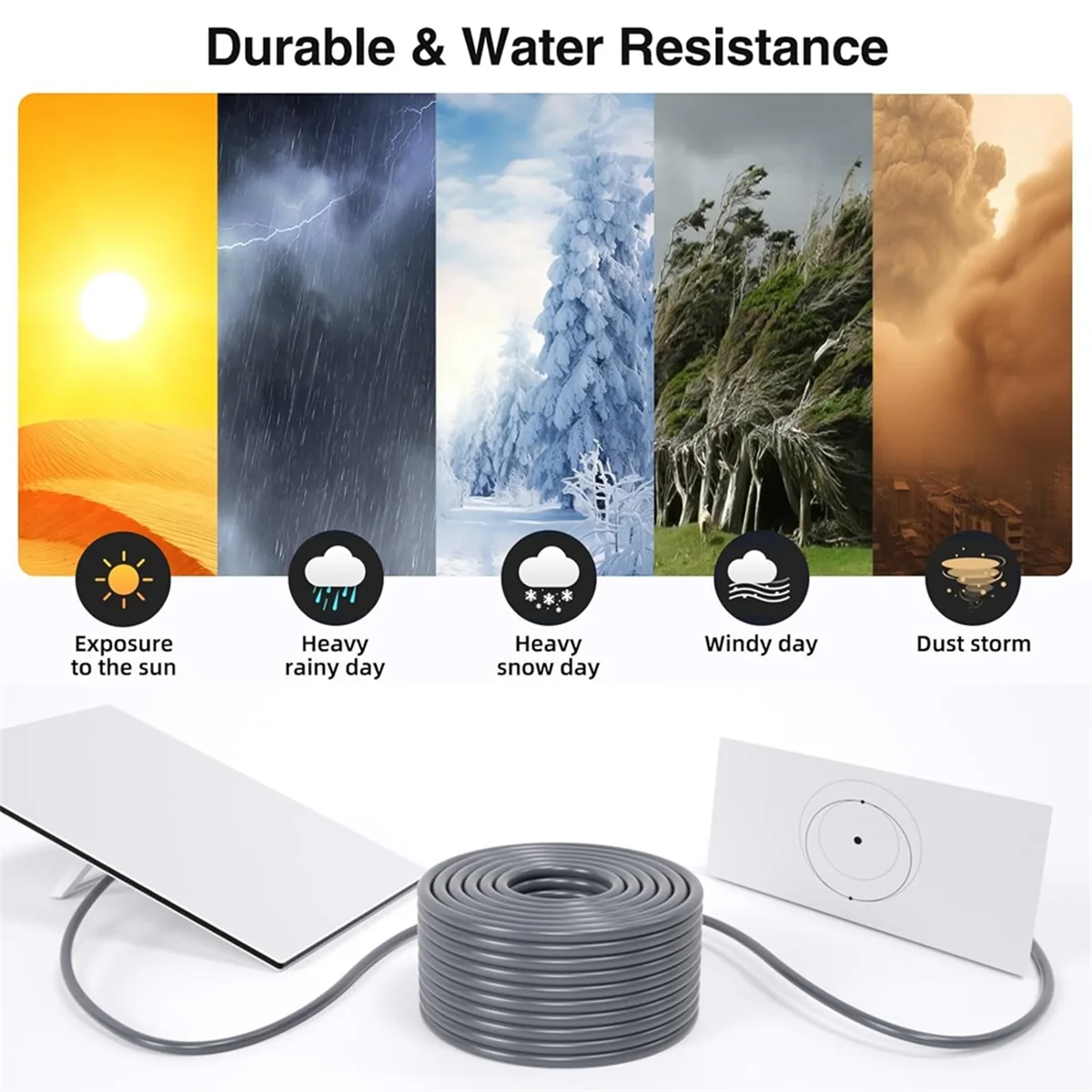 

ABGN для GEN3/V3 Сменный разъем сетевого кабеля Сетевая оптоволоконная перемычка Водонепроницаемый уличный кабель (15 м)