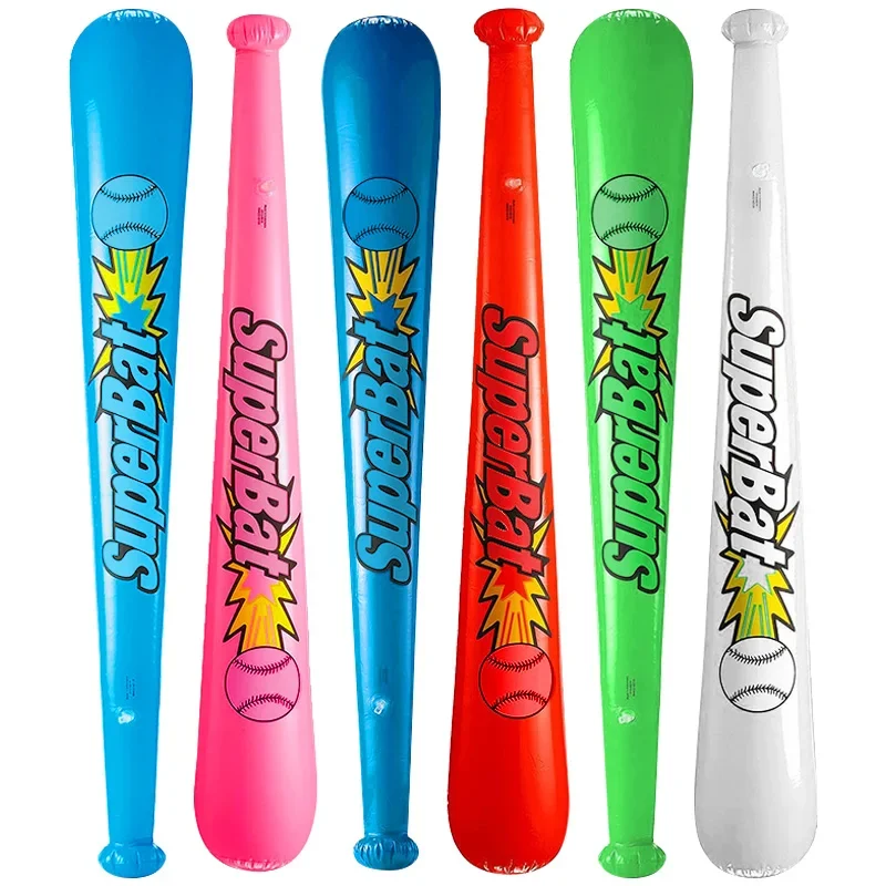 6 teile/satz aufblasbare Baseballs chläger aufblasbare Hammer Stick Ballon Spielzeug Karneval Party Kinder Geburtstags geschenke Pool Wasserspiel Spielzeug