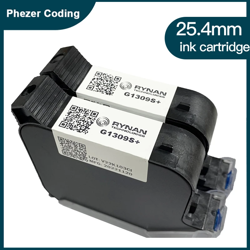 

Phezer 25.4mm 1309S printer ink Original multiple colour A Level 1/3/5Pcs Quick Dry High Adhesion Handheld Online Inkjet Printer