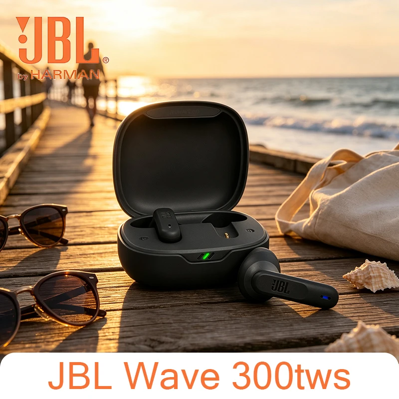 JBL Wave300TWS Half In Ear Bluetooth Earphones Stable Connection Running Sports Waterproof HD Call Wireless Earphones