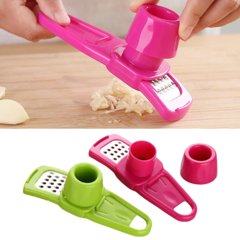 1pcs Garlic Press Crusher Manual Mincer Chopping Tool Home Garlic Masher Kitchen Ginger Garlic Grinding Grater Kitchen tools