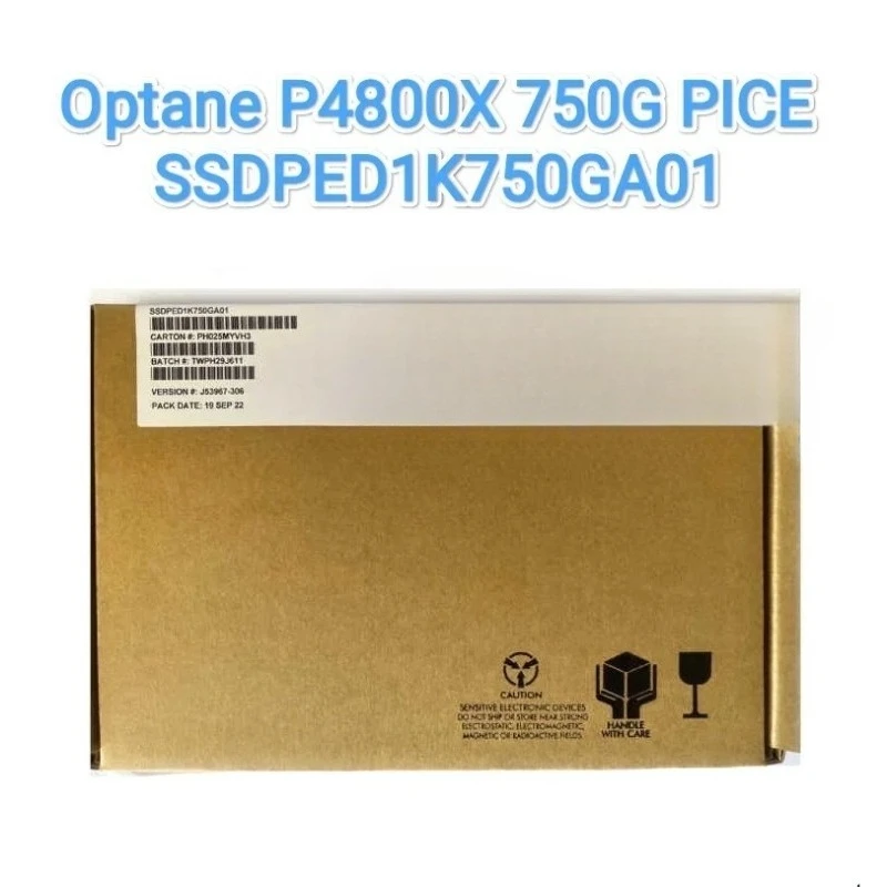 

Brand new SSDPED1K750GA01 For Optane DC P4800X 750GB PCIe 3.0 x4 HHHL AIC 30DWPD - 3D XPoint SSD Solid State Drive