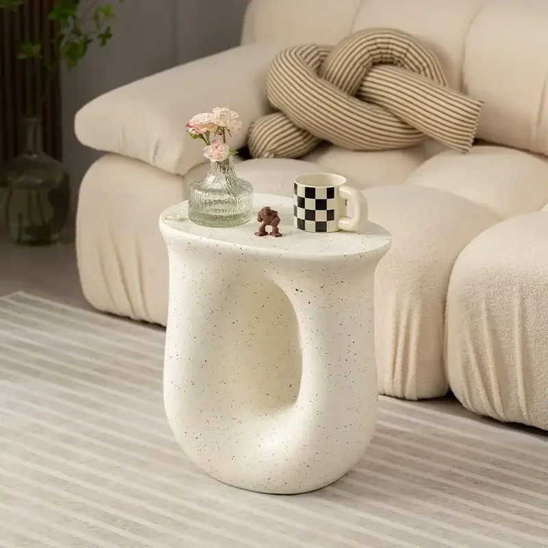 

Nordic Creative Cream Bedside Small Side Table Bedroom Accessories Living Room Sofa Coffee Table Luxury Family Bedroom Decor