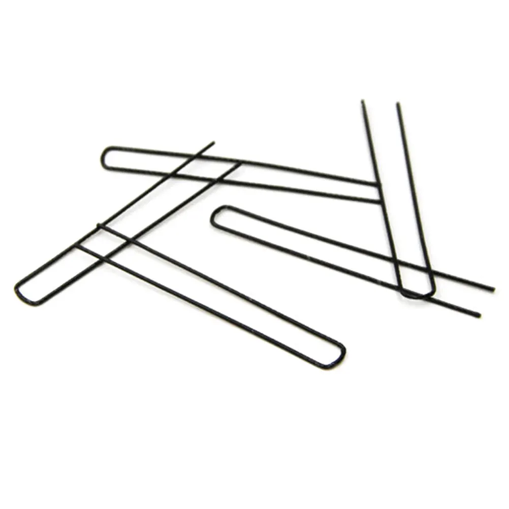 

100 шт., гофрированная черная заколка для волос из нержавеющей стали, U-образные зажимы для булочек, прическа, металлические заколки для волос, подходят для вечеринки