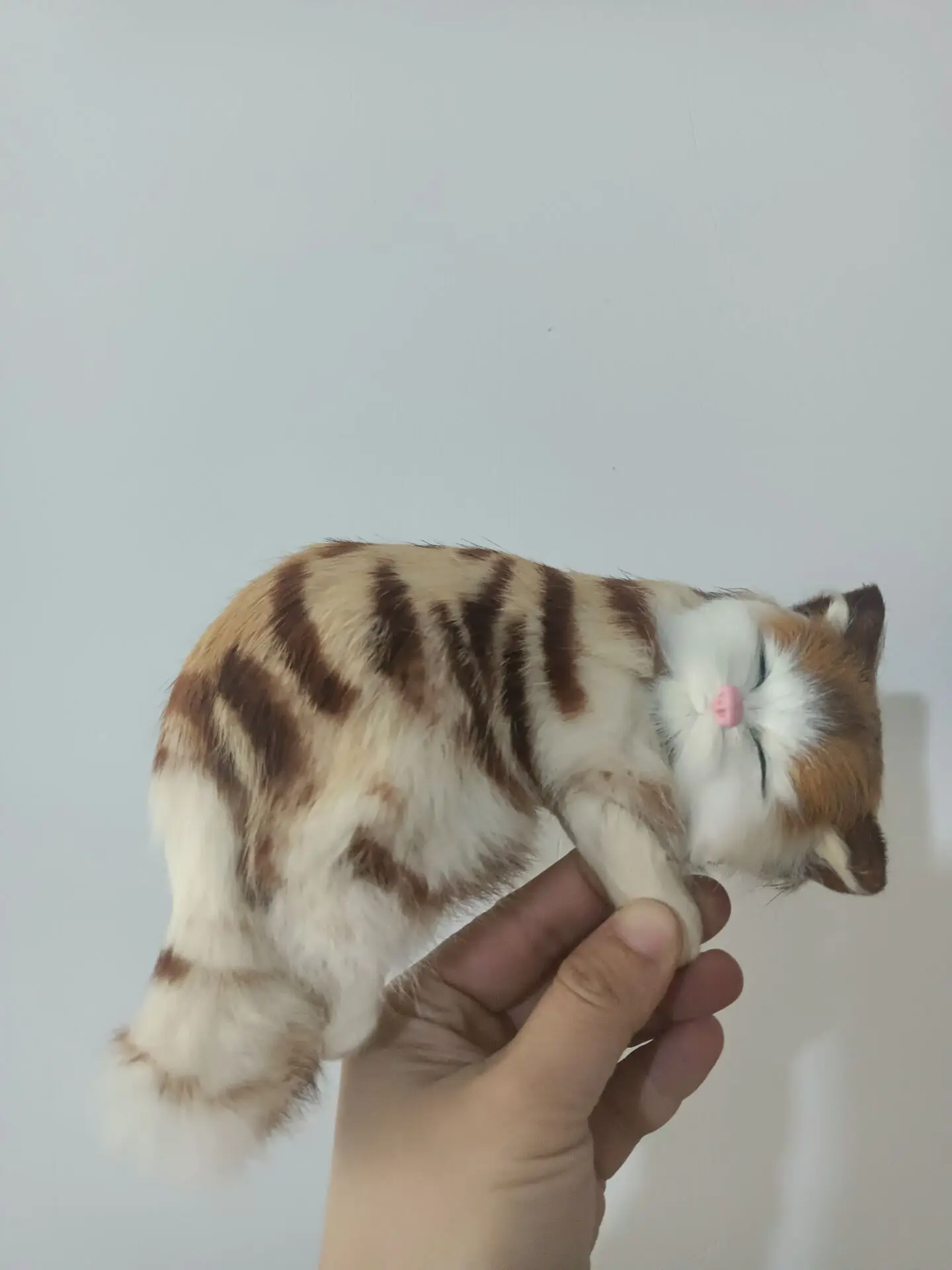 

about 19x14cm lying grains cat model ,polyethylene&furs handicraft Figurines & Miniatures decoration toy gift a2965