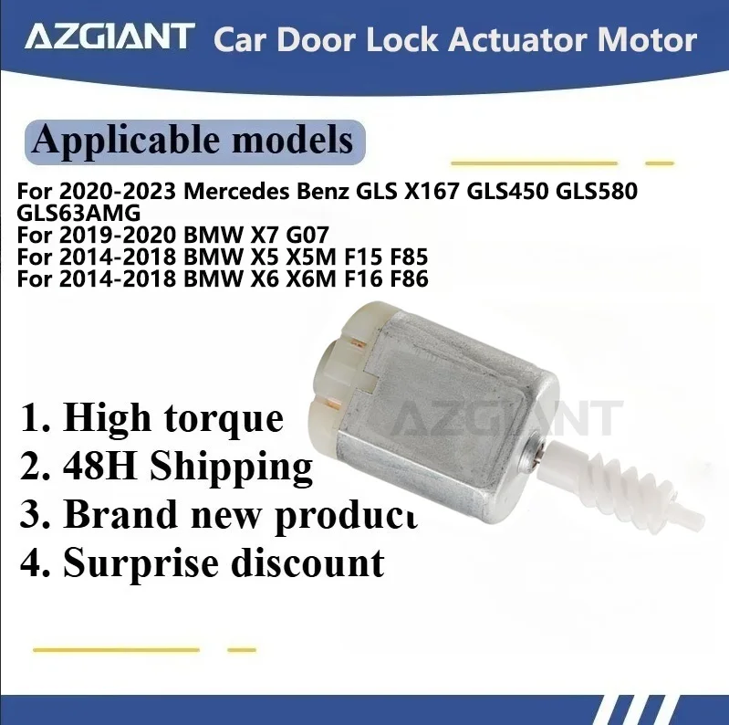 

AZGIANT 1021066 9T2724 Door lock actuator motor for BMW X7 G07/X5 X5M F15 F85/X6 X6M F16 F86 Latch Module Motor Mechanism