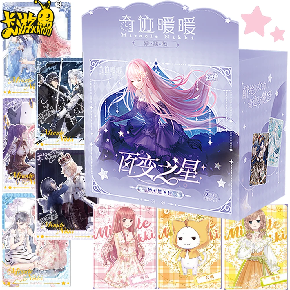 

New Original Kayou Miracle Nikki Collection Card Popular Dress Up Game Characters Cute Momo Yoyok Cards Christmas Family Gifts