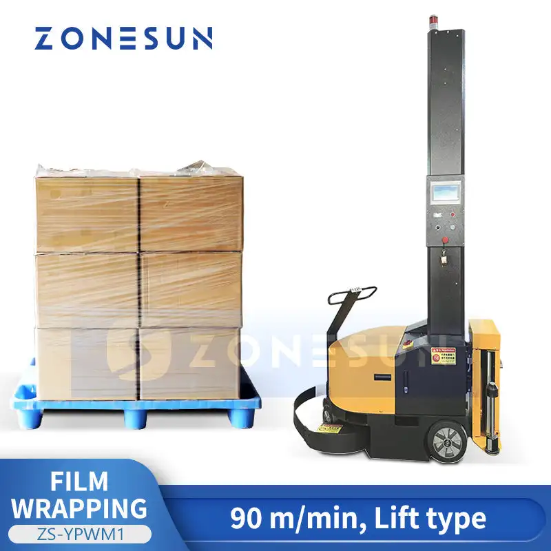 ZONESUN ZS-YPWM1 Automatic Pallet Wrapping Machine Robotic Stretch Wrapper