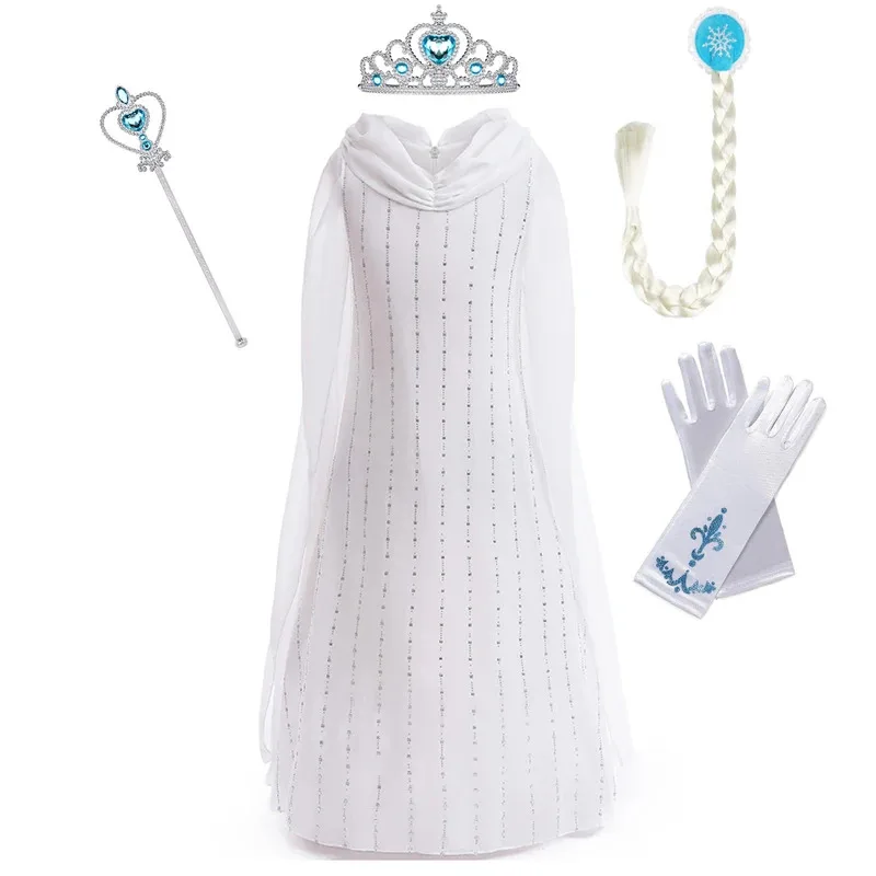 Queen L-Lord of the Rings H-Hobbit Comforter Kids Costumes For Girls Carnival Party Prom Gown Children Clothing Princess Dress