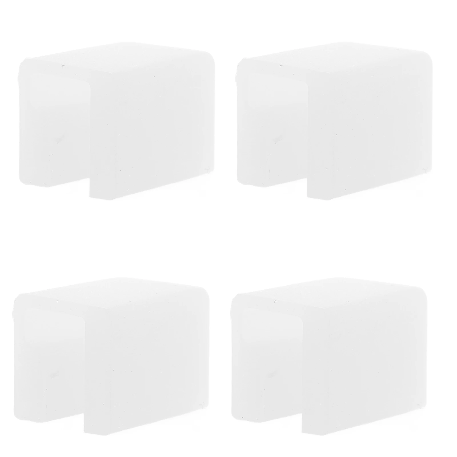 

4Pcs Transparent Silicone Corner Protectors Shape for Baby Proofing Drawers Cabinets Edge Bumpers Child Safety Guards