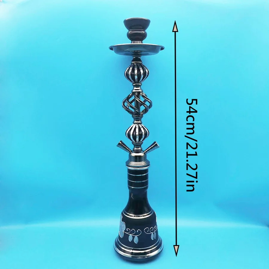 Large Arabic Double Pipe Hookah Full Set Of Hookah Shisha Bar KTV Accessories For Smokers Club Bar Outdoor