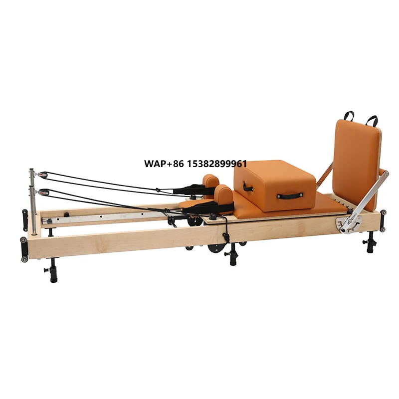 

Лучший портативный домашний складной тренажер для пилатеса из кленового дерева, кровать-реформер для тренировок по пилатесу