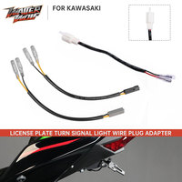 For Kawasaki Z1000 Z800 Z750 Z650 Z400 Turn Signal Light Wire Adapter License Plate Lamp Wiring Plug Connector NINJA 300 400 125