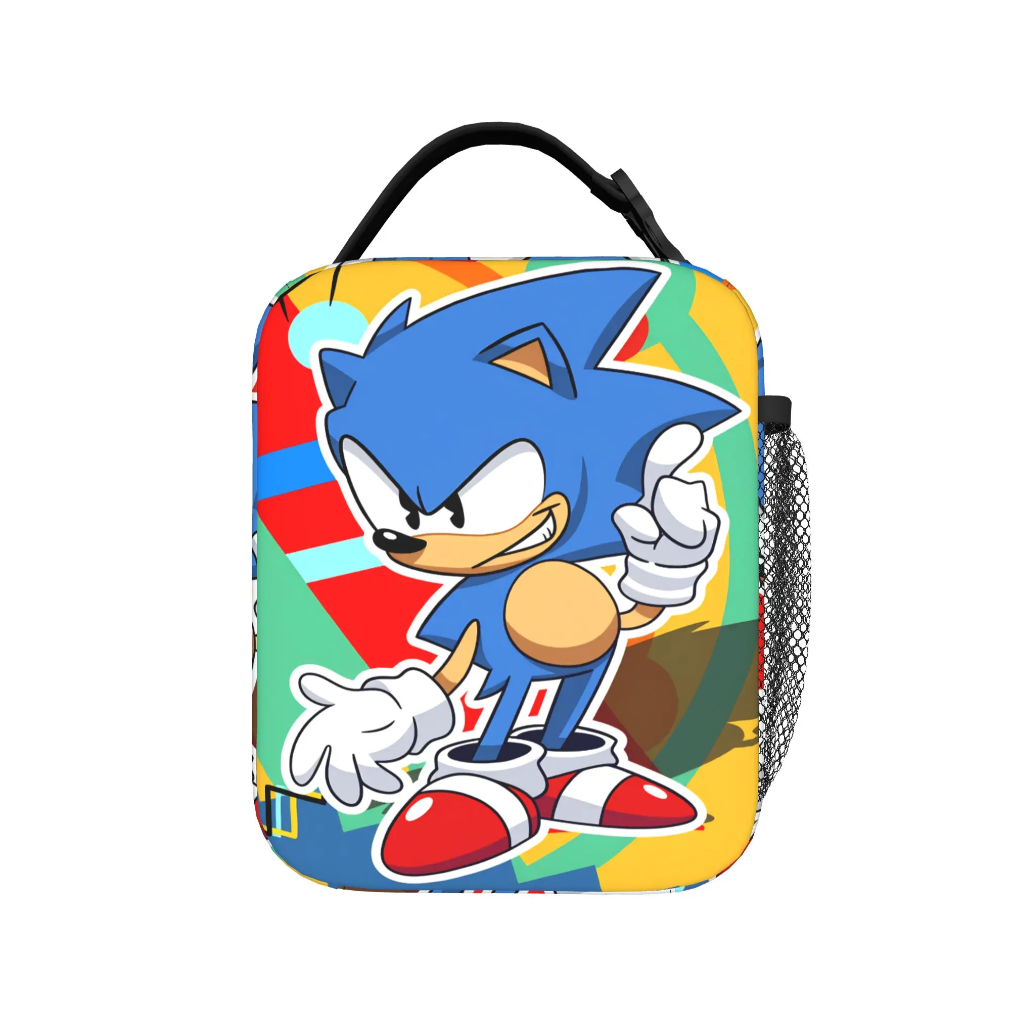 Sonices Cartoon Game Lunch Bag  Kawaii Lunch Box Office Convenient Thermal Lunch Bags For Child Waterproof Graphic Cooler Bag