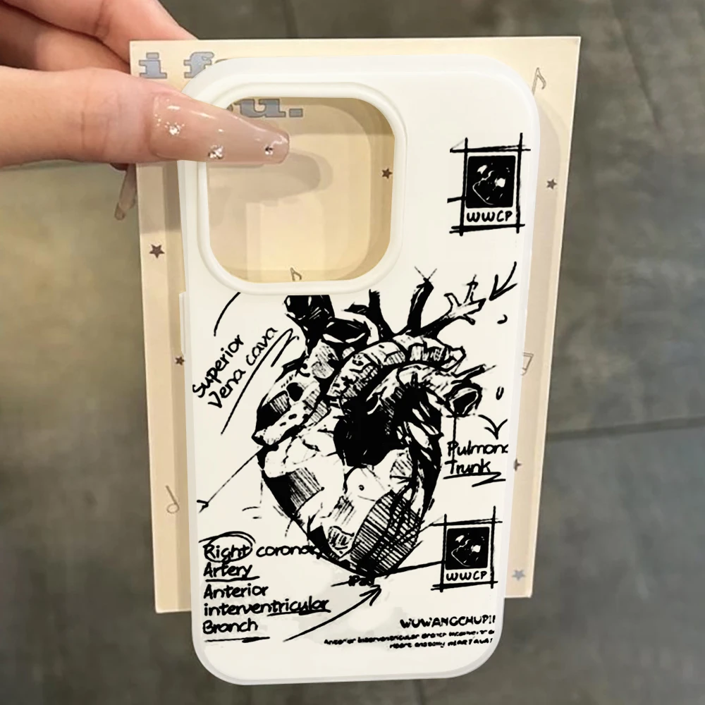 Für Samsung Galaxy S21 S26 S25 S24 S23 S22 Ultra Plus FE Hülle Herz-Graffiti INS Cover Für A37 A36 A54 A55 A56 Staubdichte Hülle – Detail 4