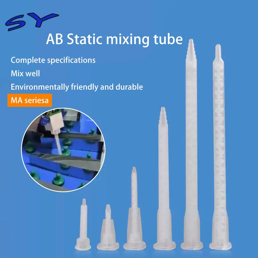 SY Plastic resin static mixer MA3.0-8S mixing nozzle for double pack epoxy resin dispensing static mixer
