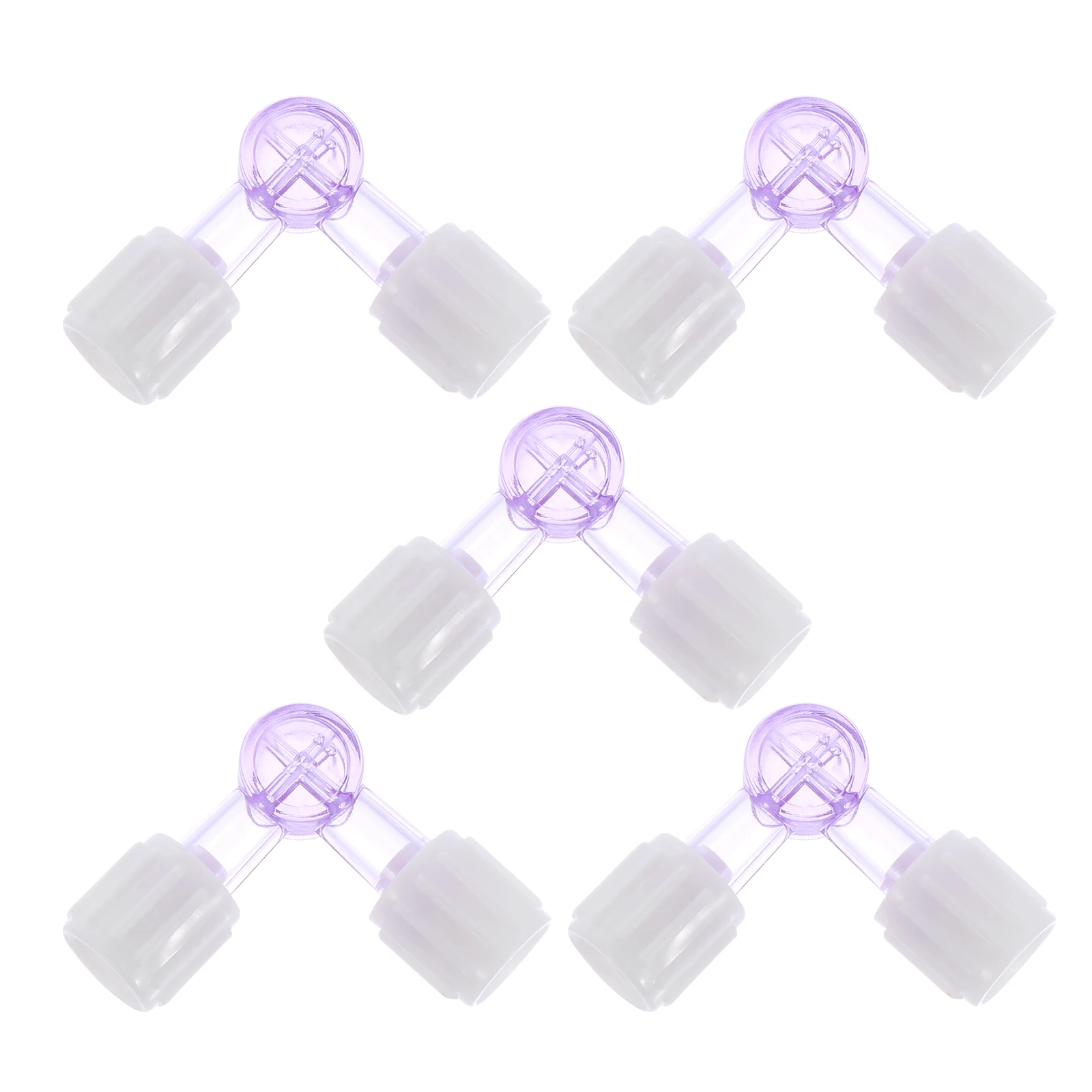 

5 Pcs Disposable Two-way Valve Medical Solution Mixer Medicine Liquid Mixers Tool Plastic