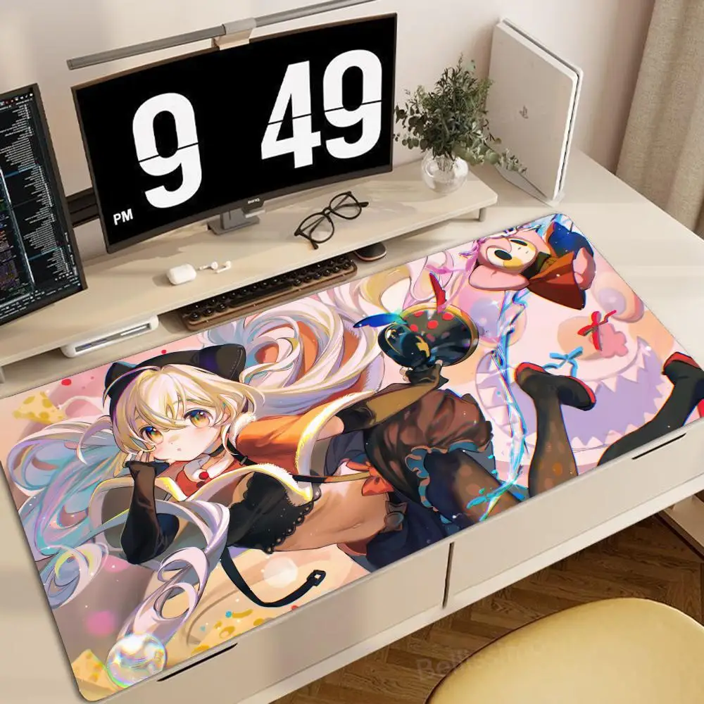 

P_puella M_magi M_madoka M_magica Anti-slip Mouse Pad Natural Rubber Mat Anime Girls Kawaii Cute Deskmat High-end E-sports