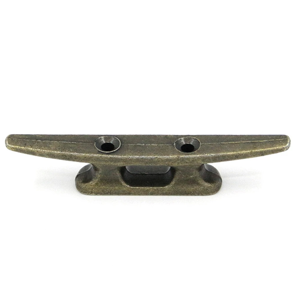 Boat Dock Cleat 4 Inch For Mooring Boat Bronze Host Cast Iron Suitable For Nautical Beach Lake Maritime Decor view 2