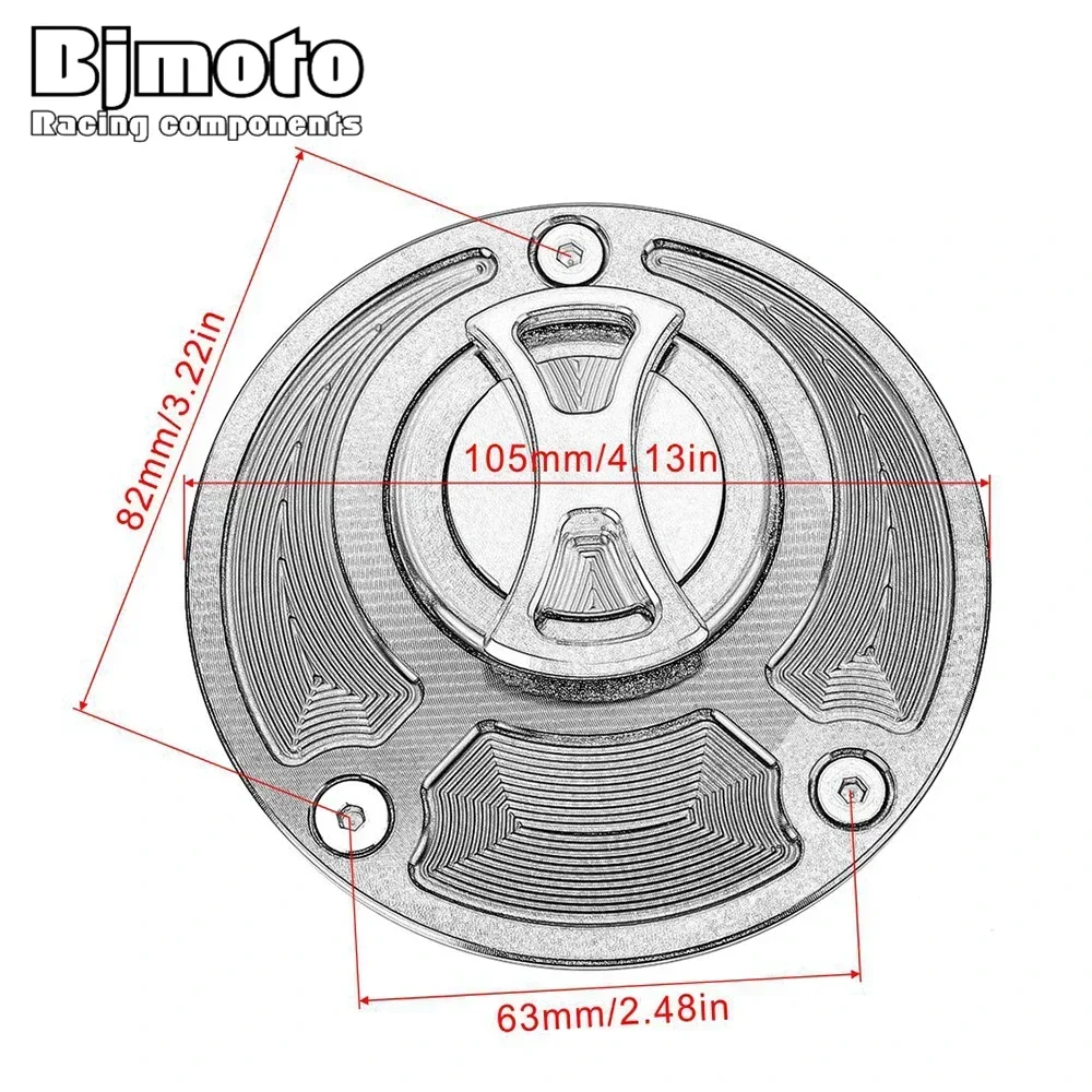 Fuel Tank Cap Cover For Ducati 748 916 996 998 848 1098 S R Monster SuperSports All Years Aluminum Motorcycle Keyless Gas Cover