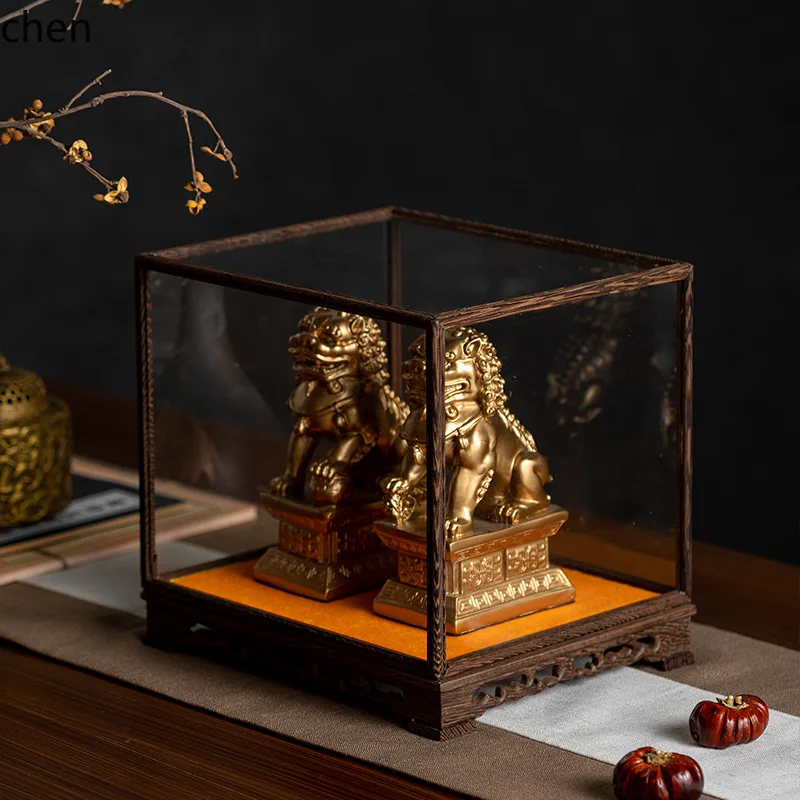 Yfy novo estilo chinês criativo palácio portão leão ornamento modelo sala de exposição hall de chá entrada estudo desktop modelo sala