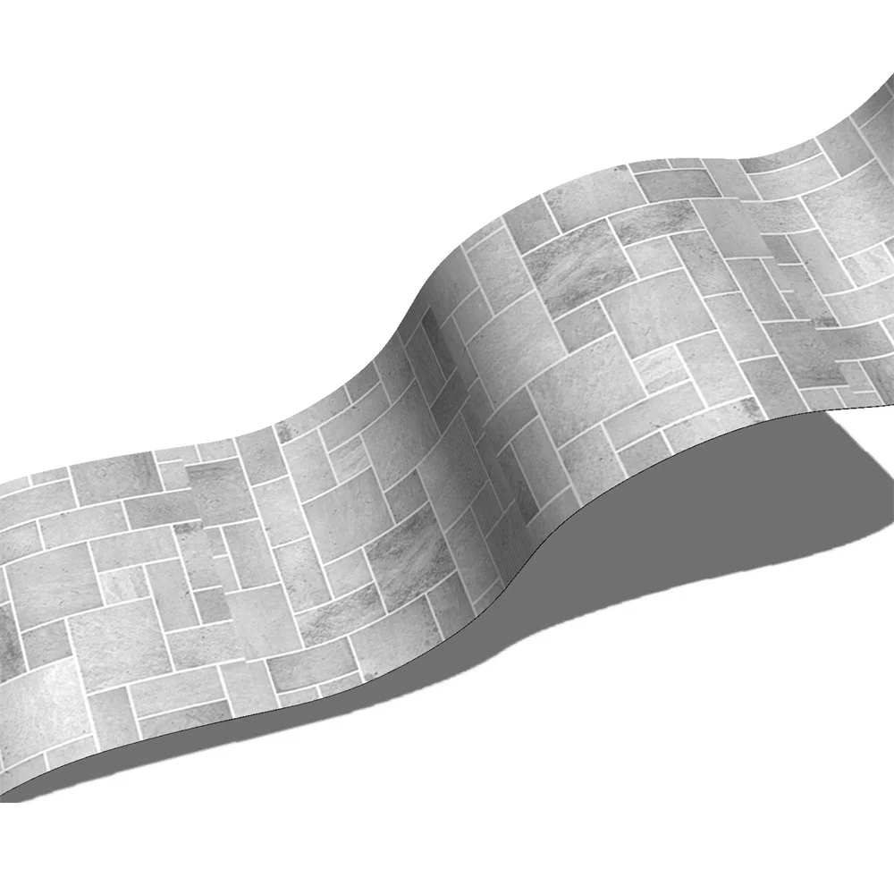 Mosaik Badezimmer Taille Linie Wandaufkleber Wasserdicht Peel & Stick Kunst Backsplash Küche Büro Sockel Linie Dekor Tapete – Detail 4