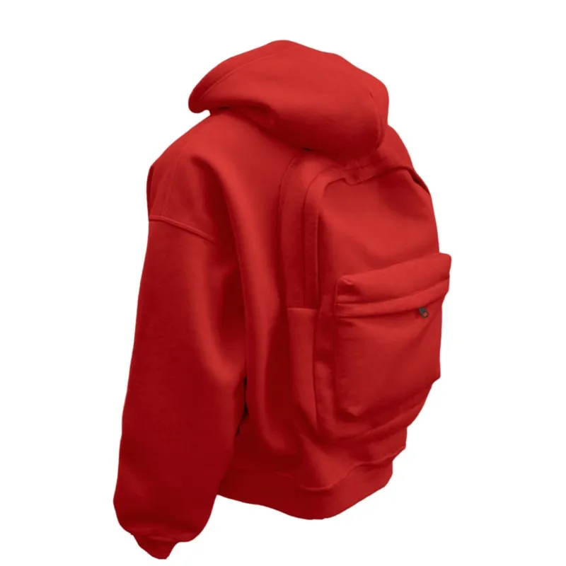 Hoodie With Built-In Backpack for Daily Carry