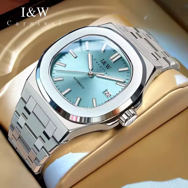 Reloj Hombre CARNIVAL Mechanical Business Watch for Men Brand Luxury Automatic Wrist Watch Mens 30M Waterproof 2025 Montre Homme
