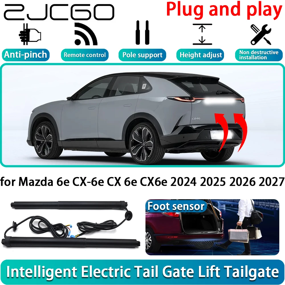 for Mazda 6e CX-6e CX 6e CX6e 2024 2025 2026 2027 Electric Powered Tailgate Power Liftgate Automatic Tailgate System Foot Sensor
